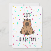 Capybara met Party Pet Capy Birthday (Voorkant)