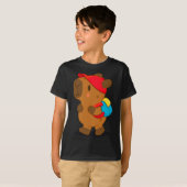 Capybara Met Rugzak T-shirt (Voorkant volledig)