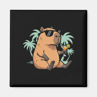 Capybara Met Staart - Chille Sfeer Magneet