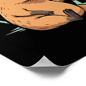Capybara Met Staart - Chille Sfeer Poster (Hoek)
