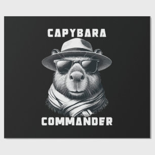 Capybara Met Zonnebril Capy Commandant Cadeaupapier