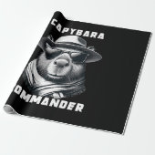 Capybara Met Zonnebril Capy Commandant Cadeaupapier (Uitgerold)