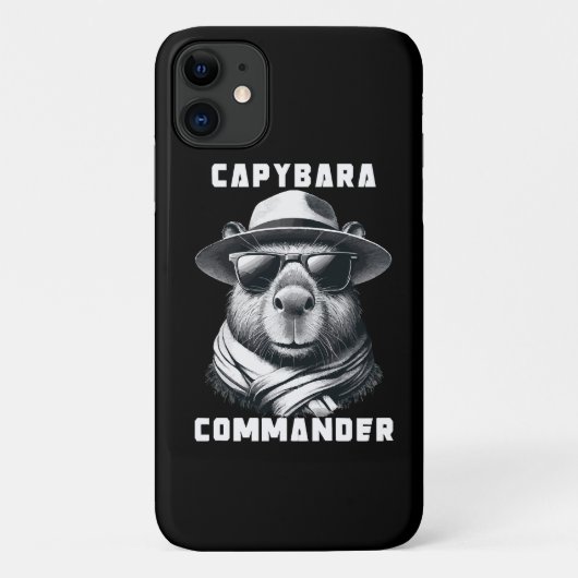 Capybara Met Zonnebril Capy Commandant Case-Mate iPhone Case (Achterkant)