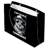 Capybara Met Zonnebril Capy Commandant Groot Cadeauzakje (Achterkant Gekanteld)