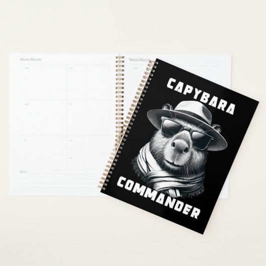 Capybara Met Zonnebril Capy Commandant Planner (Display)