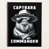 Capybara Met Zonnebril Capy Commandant Planner (Voorkant)