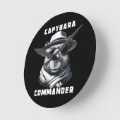 Capybara Met Zonnebril Capy Commandant Ronde Klok (Hoek)