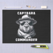 Capybara Met Zonnebril Capy Commandant Tissuepapier (Craft)