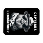 Capybara met zonnebril Capy Commander Magneet (Horizontaal)