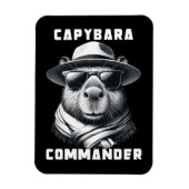 Capybara met zonnebril Capy Commander Magneet (Verticaal)