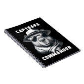 Capybara met zonnebril Capy Commander Notitieboek (Rechterzijde)