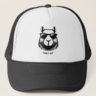 Capybara met zonnebril Funny dierenillustratie Trucker Pet