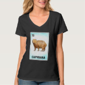 Capybara Mexicaanse Kaarten T-shirt (Voorkant)
