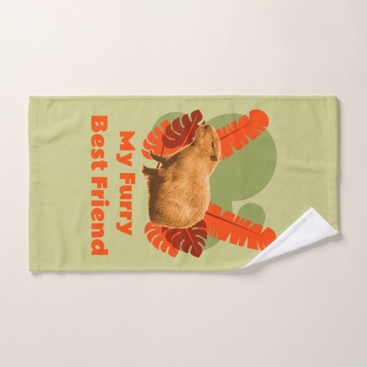 Capybara mijn harige beste vriend handdoek (Handdoek)