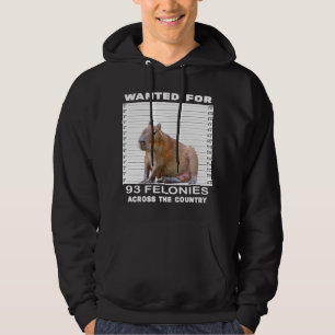 Capybara minnaar gezocht voor 93 misdaden in de C Hoodie