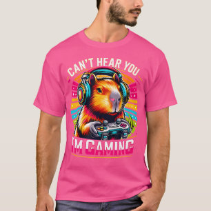 Capybara-minnaar kan je niet horen dat ik Capybara T-shirt