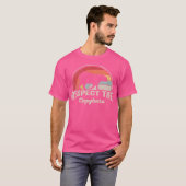 Capybara-minnaar respecteert de capibara t-shirt (Voorkant volledig)
