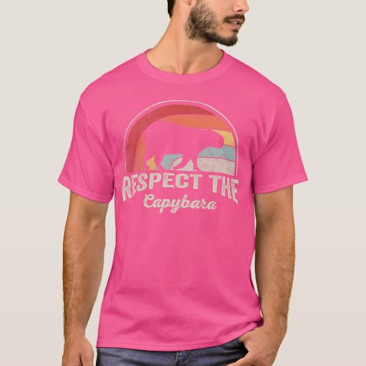 Capybara-minnaar respecteert de capibara t-shirt (Voorkant)