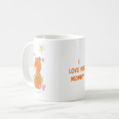 "Capybara moeder en baby" Thee of Koffie mok (Voorkant links)
