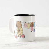 Capybara Moeder Mok | Schattig & Cozy Cadeau voor (Voorkant links)