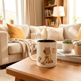 Capybara Moeder Mok | Schattig & Cozy Cadeau voor