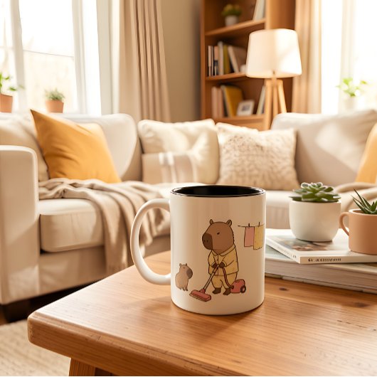 Capybara Moeder Mok | Schattig & Cozy Cadeau voor