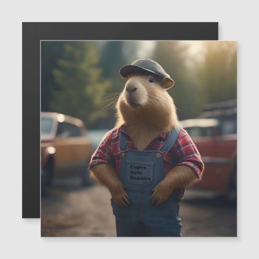 "Capybara Monteur: Smeer, Versnellingen en Goede V (Voorkant / Achterkant)