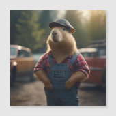 "Capybara Monteur: Smeer, Versnellingen en Goede V (Voorkant)