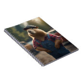 Capybara-monteur: vet, tandwielen en goede vibes notitieboek (Rechterzijde)