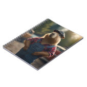 Capybara-monteur: vet, tandwielen en goede vibes notitieboek (Linkerzijde)