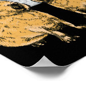 Capybara Moon Funny Capybaras Poster (Hoek)