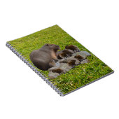 Capybara Mummy met baby's, Notitieboek (Rechterzijde)