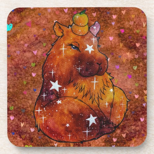 Capybara named Dream Bier Onderzetter (Voorkant)