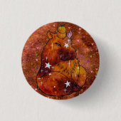 Capybara named Dream Ronde Button 3,2 Cm (Voorkant)