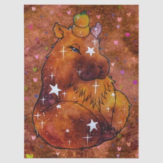 Capybara named Dream Tissuepapier (Voorkant)
