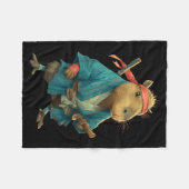 Capybara Ninja Samurai Japan Funny Japanese Graphi Fleece Deken (Voorkant (Horizontaal))
