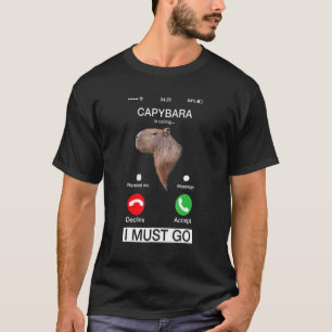 Capybara noemt de Humor van Capibara Rodent T-shirt