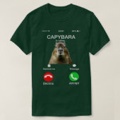 Capybara noemt het Funny Capibara Dierenvriend T-shirt (Design voorkant)