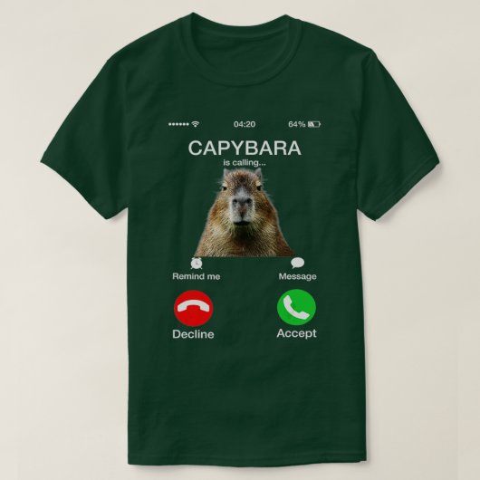 Capybara noemt het Funny Capibara Dierenvriend T-shirt (Design voorkant)