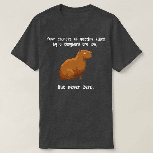 Capybara Nooit Zero 1 T-shirt (Design voorkant)