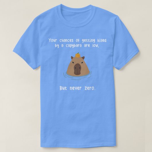 Capybara Nooit Zero T-shirt (Design voorkant)