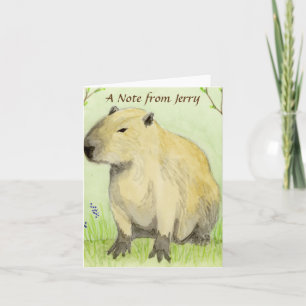 Capybara Note Kaart