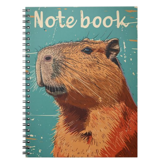 Capybara  notitieboek (Voorkant)