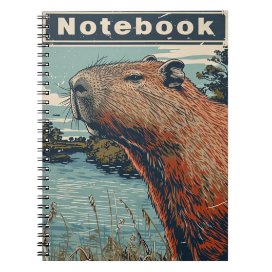 Capybara  notitieboek (Voorkant)