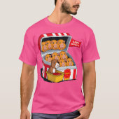 Capybara Nuggets Voedselwoordspeling Capybara Love T-shirt (Voorkant)