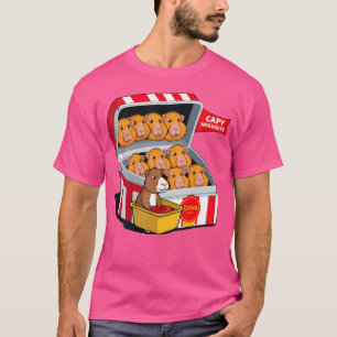 Capybara Nuggets Voedselwoordspeling Capybara Love T-shirt