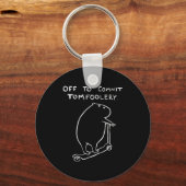 Capybara Off To Commit Tomfoolery  Sleutelhanger (Voorkant)