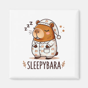 Capybara officiële slaap pyjama nachtjapon Sleepyb Magneet
