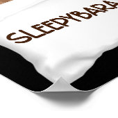 Capybara officiële slaap pyjama nachtjapon Sleepyb Poster (Hoek)