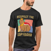 Capybara OK I Pull Up Capybara Retro T-shirt (Voorkant)